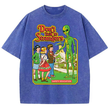Cartoon Alien Cotton Short Sleeve T Shirts