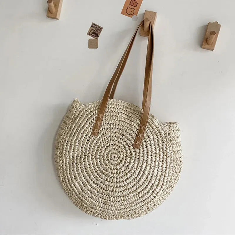 DANA Round Straw Large Capacity Bag