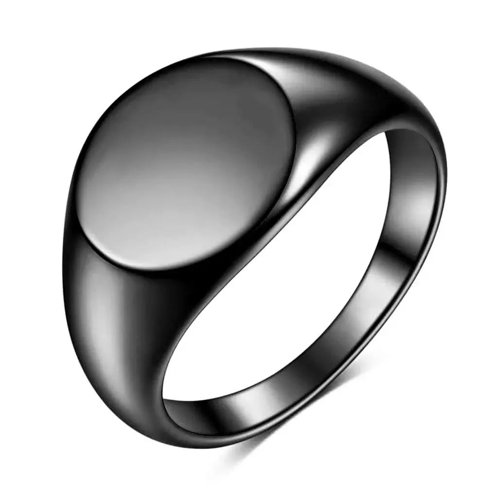 Customized Letter Pattern Logo Stainless Steel Rings