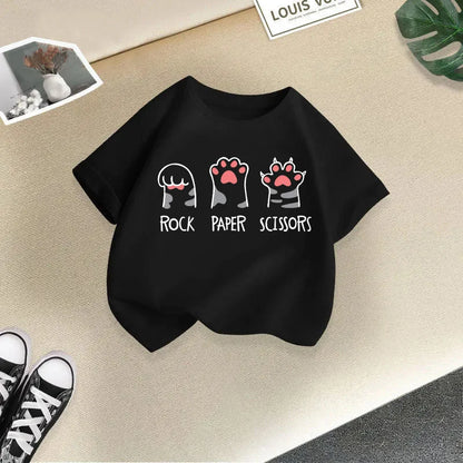 Cat Candy Funny Short Sleeve Baby Girl T-shirt