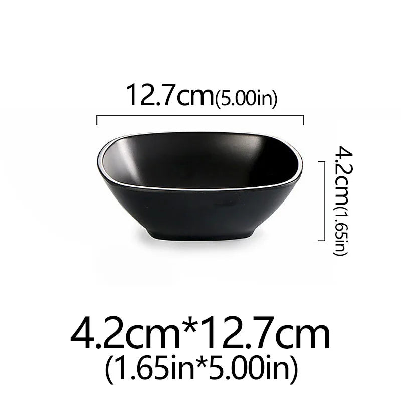 Frosted Melamine Ramen Bowl Imitation Porcelain