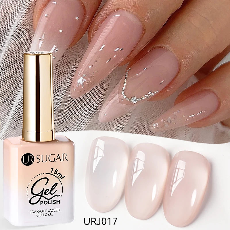SUGAR Jelly Milky White Translucent Gel Polish