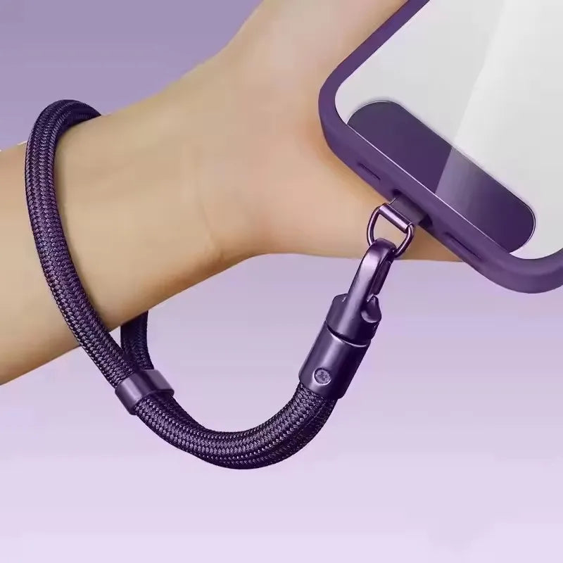 Universal Adjustable Mobile Phone Self-Locking Anti-Loss Lanyard Short Wrist Strap Durable Cell Phone Strap