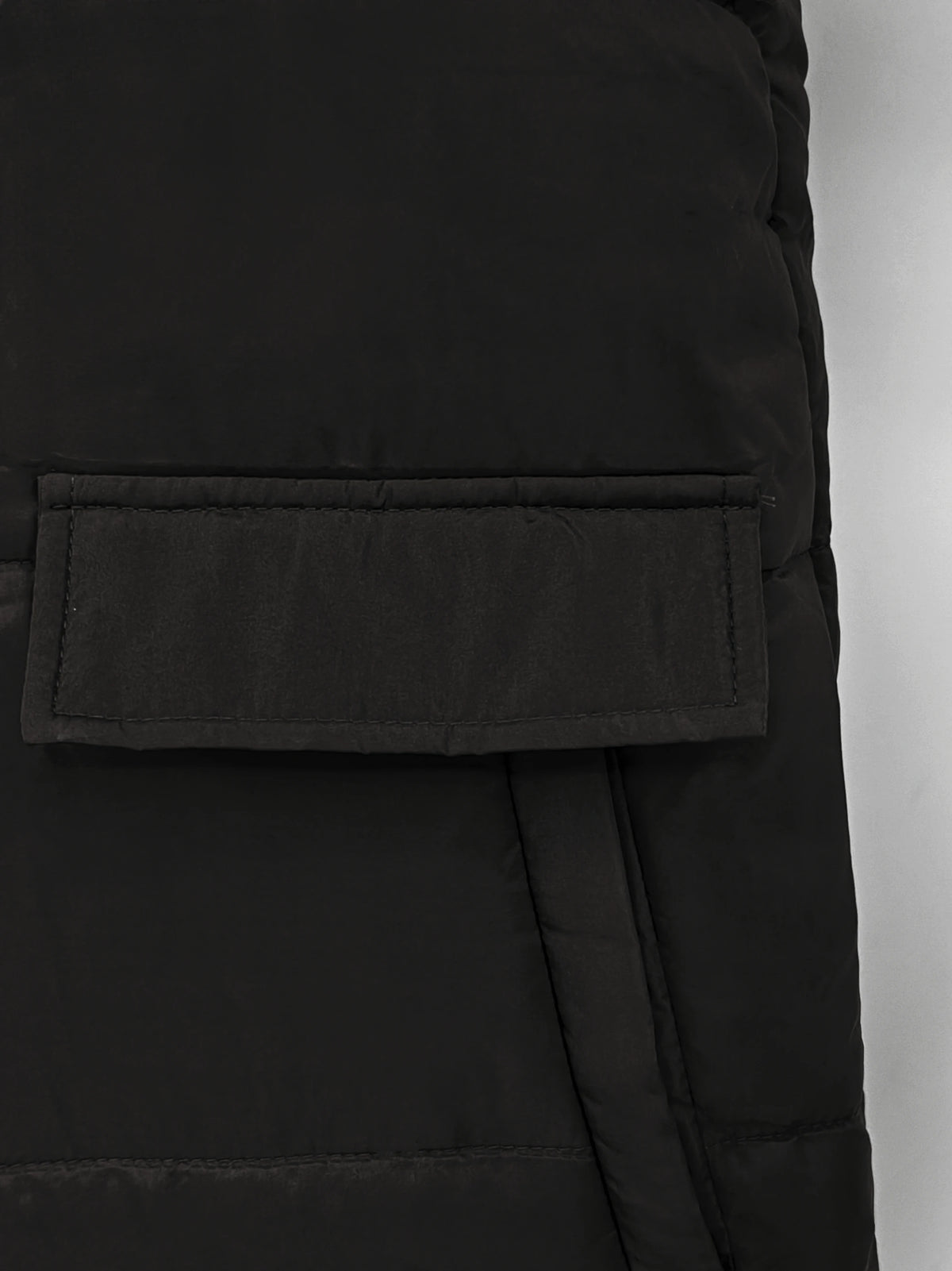 Warm Reversible Hooded Long Puffer Coat Fleece Lined Zip Up Winter Parka