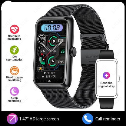 1.47-inch Blood Oxygen Heart Rate Sleep Health Monitoring Information Watch Smartwatch