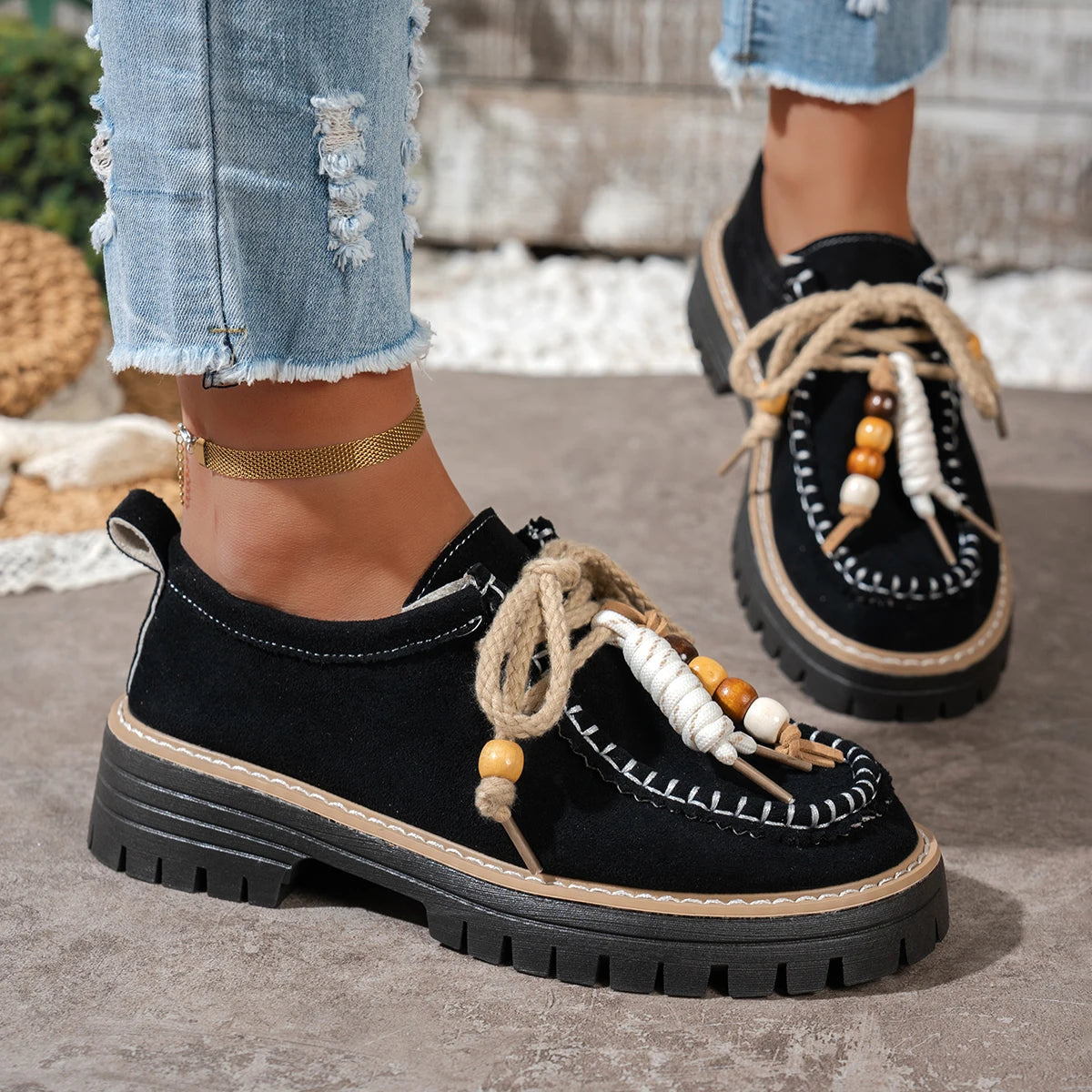 Sexy Work Sports Round Toe Casual Shoes