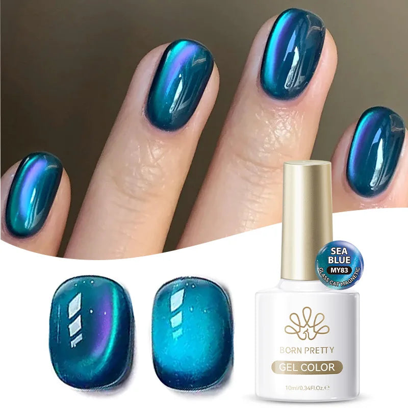 Dark Red Cat Magnetic Gel Nail Polish