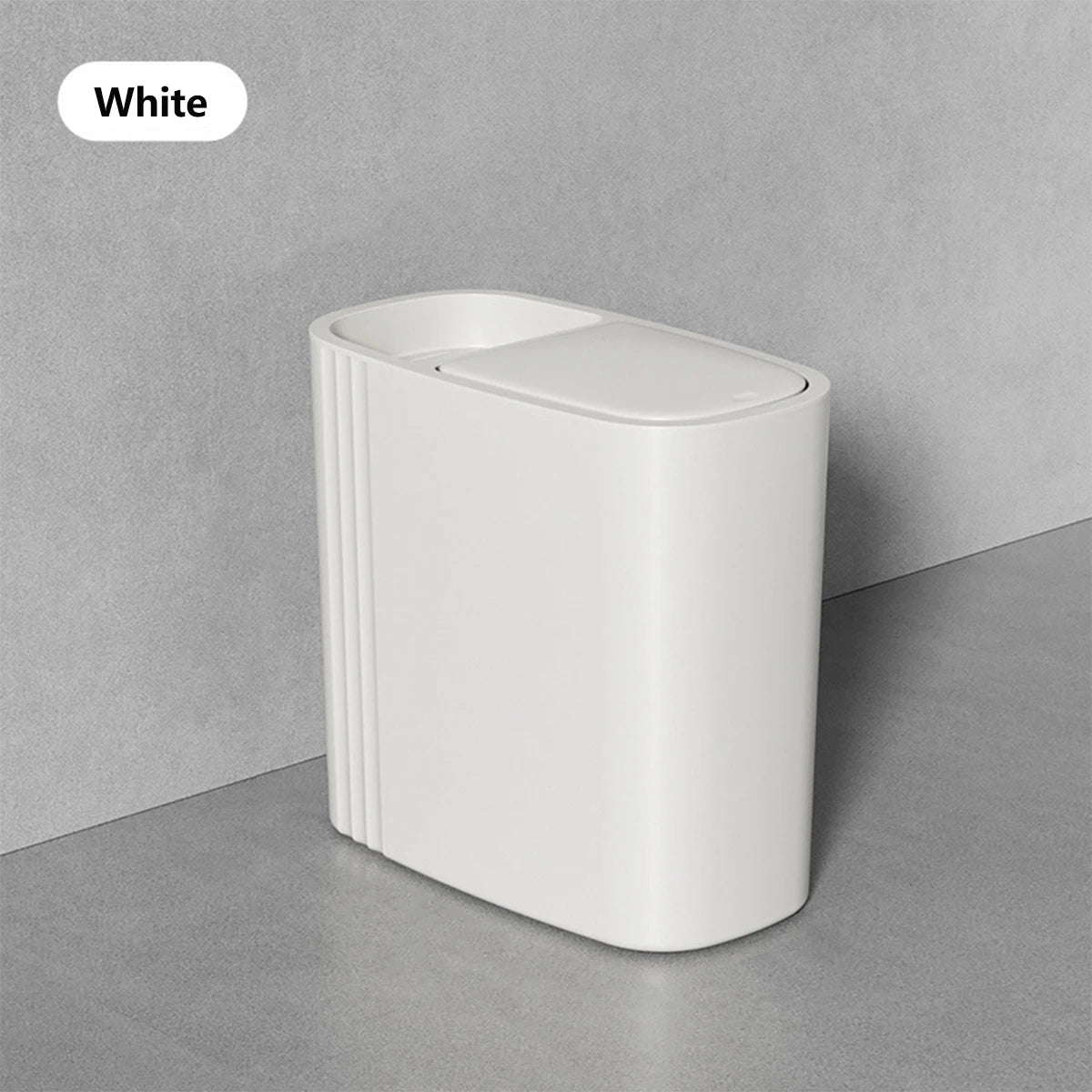 Large Capacity Bathroom Trash Can with Lid Odor