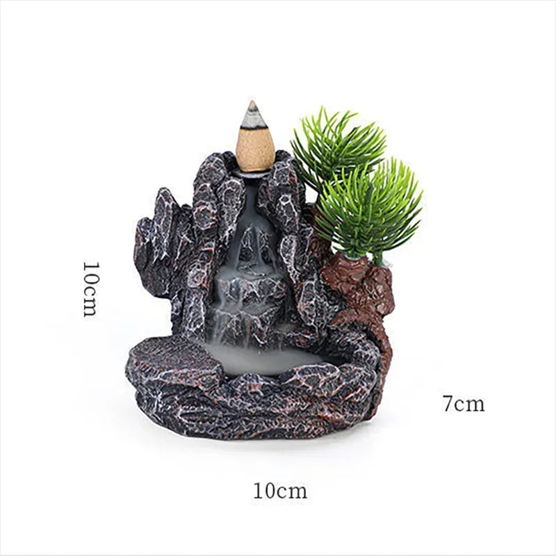 Backflow Incense Holder Waterfall Incense Burner Home Decor Aromatherapy