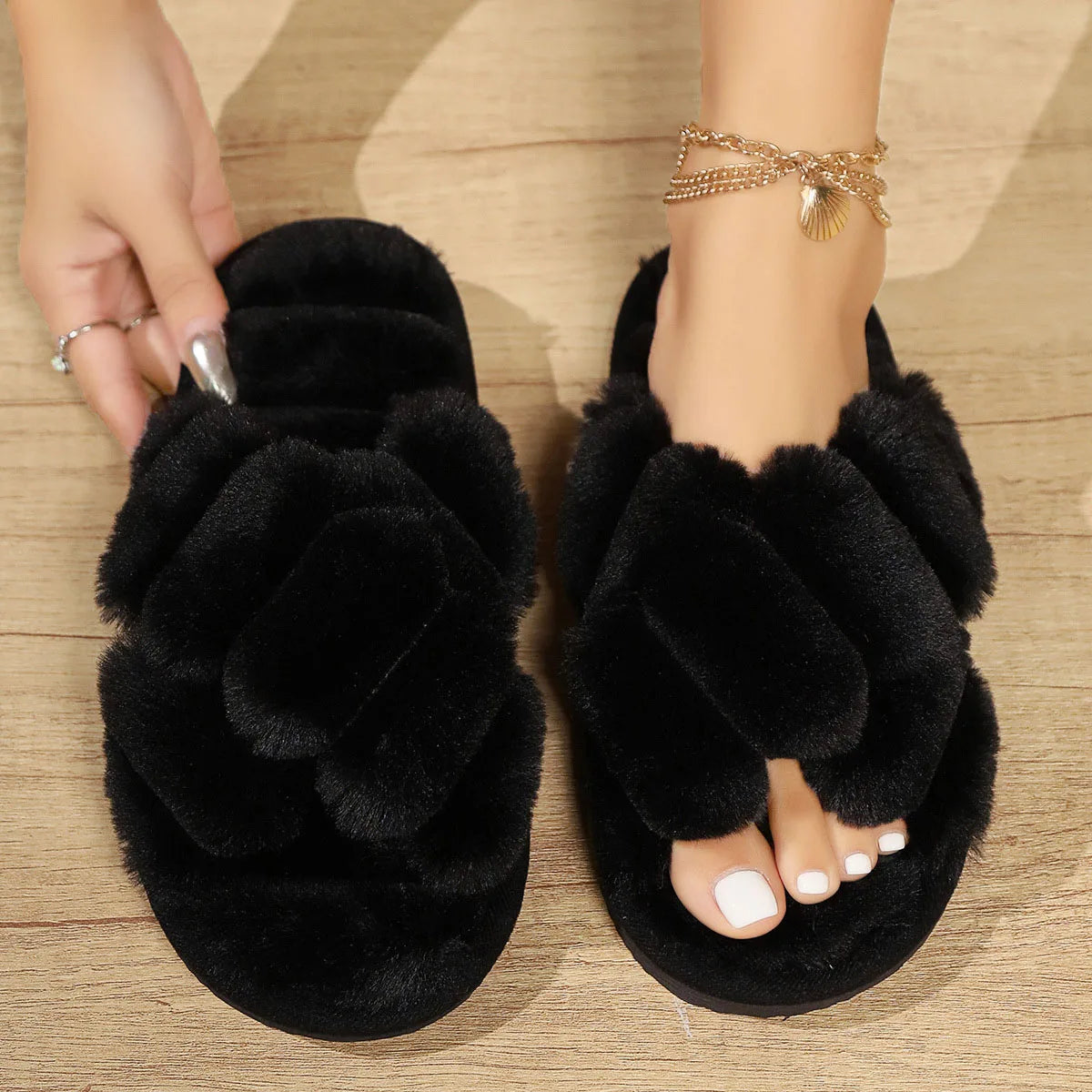 Sexy Leopard Soft Sole Floor Slipper