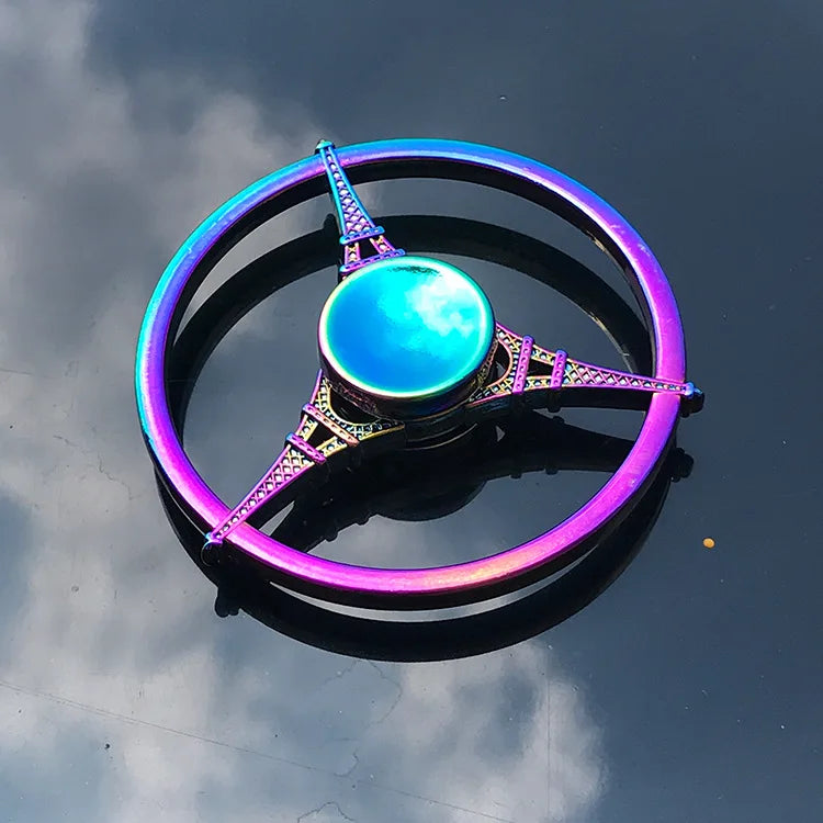 Rainbow Metal Spinner Finger Spinners Stress Anxiety Relief