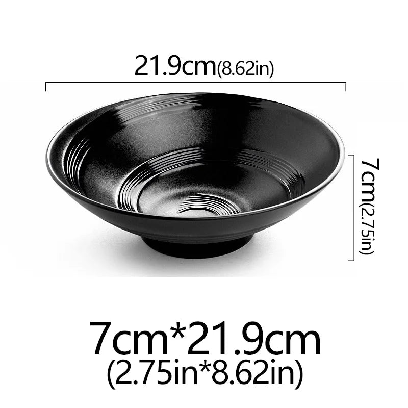 Frosted Melamine Ramen Bowl Imitation Porcelain