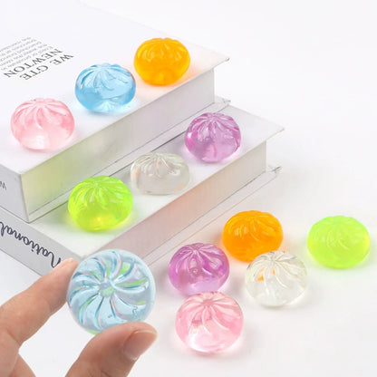 5Pcs Mini Dumplings with Steamer Bun Squeezable Toys Set