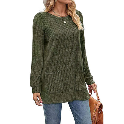 Mid-length pit strip sweater