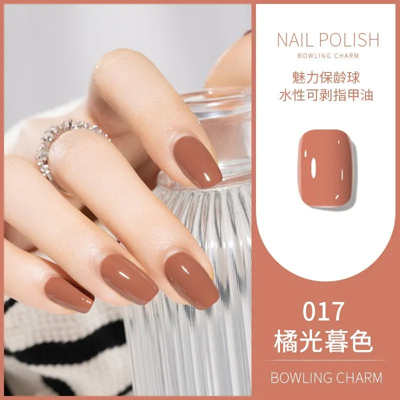 40 Colors Nail Polish Water-based Quick Drying Tearable Nail Art