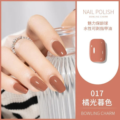 40 Colors Nail Polish Water-based Quick Drying Tearable Nail Art