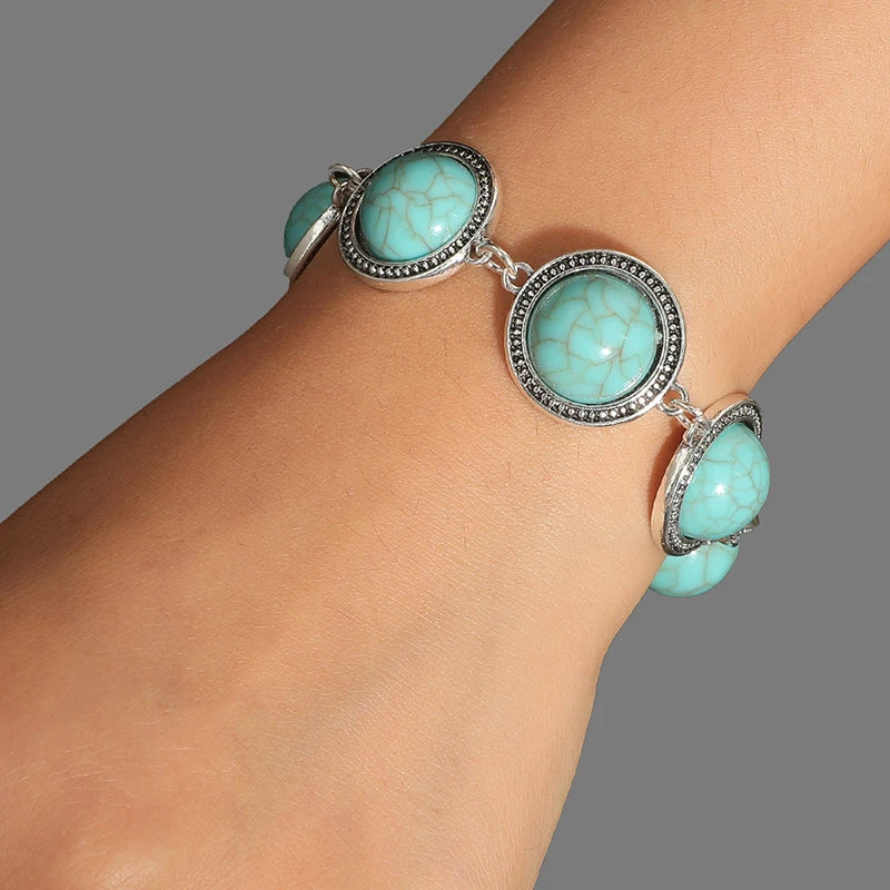 Boho Vintage Round Pearl Bohemian Adjustable Bracelet
