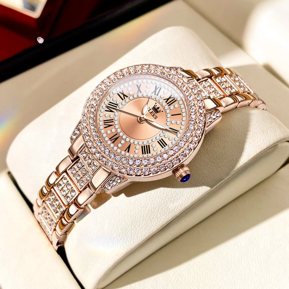 DANA Roman Dial Dazzling Diamond Watch