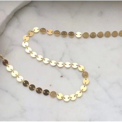 Stainless Steel Gold Color Basic Punk Link Chain Necklace