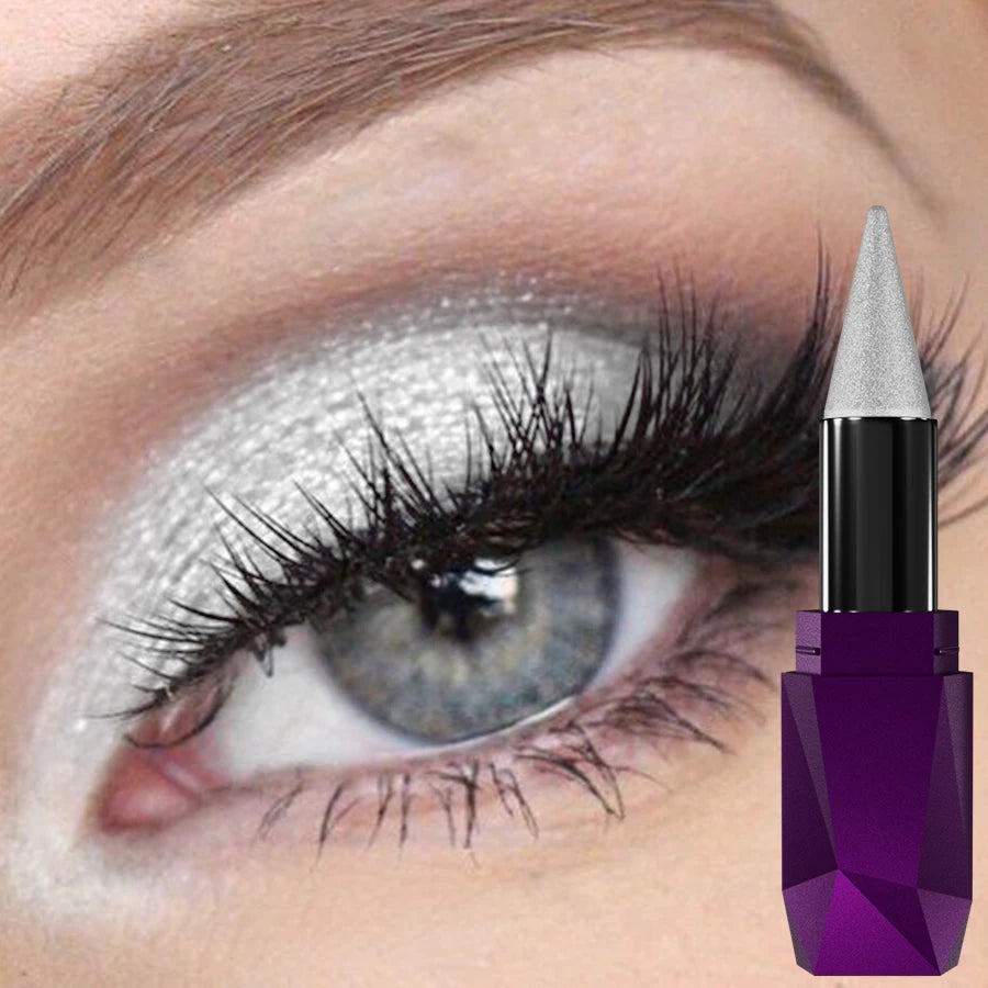 25 Color 1PC Pearl Eyeshadow Stick Waterproof Long Lasting Glitter & Matte Color Eye Shadow Makeup