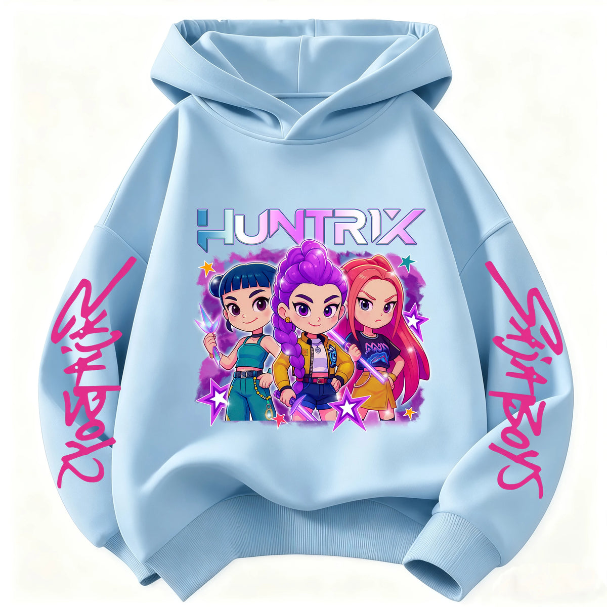 Sky Blue Sweatshirt  Hunter Rumi Derpy Cartoon Warm Thick Hoodie