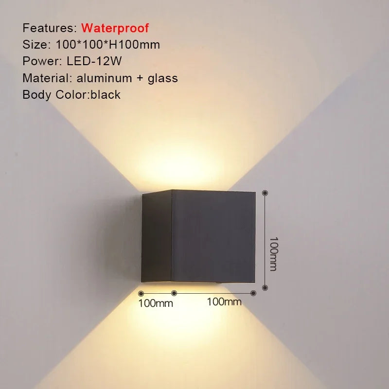 IP65 LED Wall Lamp Outdoor Sconce Balcony Porch Light