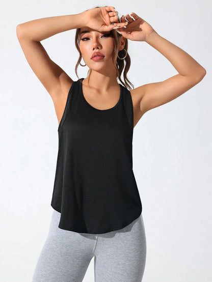 stitched letters quick-drying sports vest
