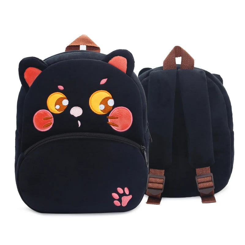 Cartoon cute plush animal backpack school
