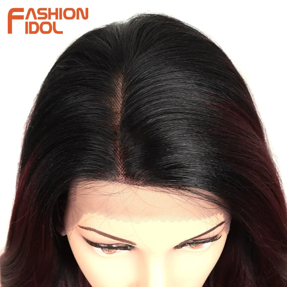 Lace Front Wig Synthetic With Baby Hair Wigs