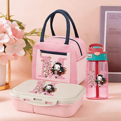 Demon Slayer Bento Box+Lunch Bag+Water Bottle 3pcs Set