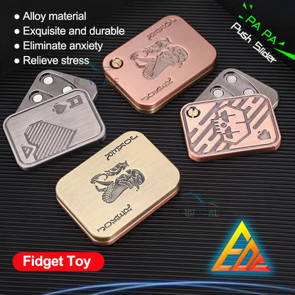 EDC Push Slider Metal Fidget Anti Stress Toys