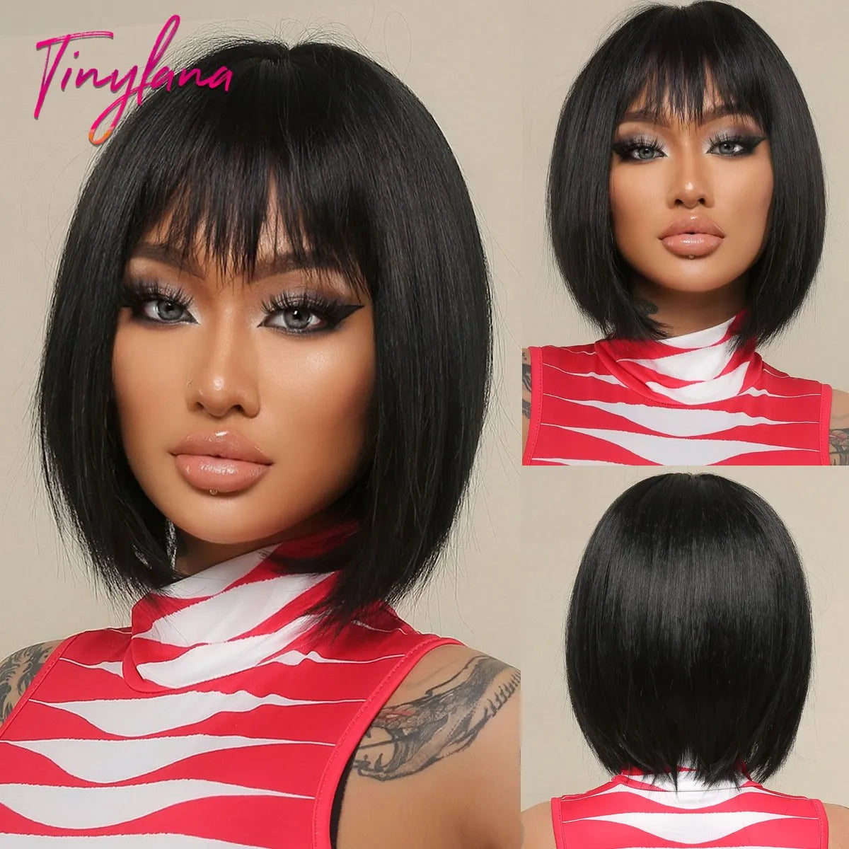 White Blonde Gray Synthetic Wigs
