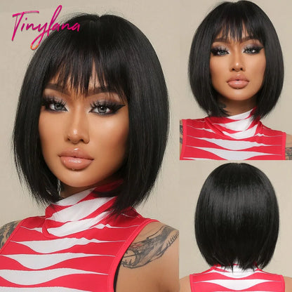 White Blonde Gray Synthetic Wigs
