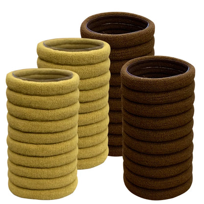 50PCS/Set Cotton Elastic Hair Ties