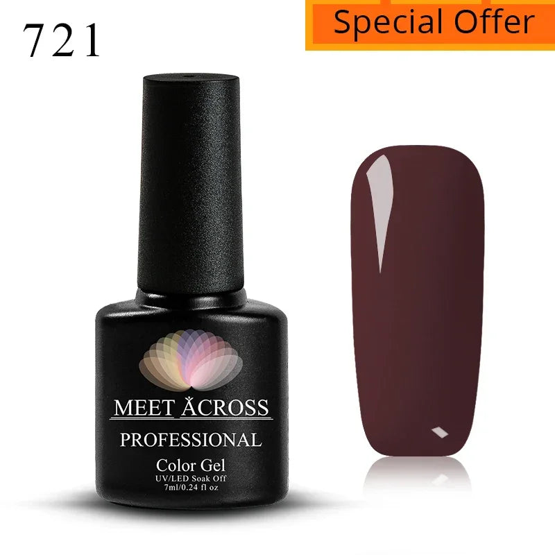 7ml Red Series Gel Nail Polish Glitter