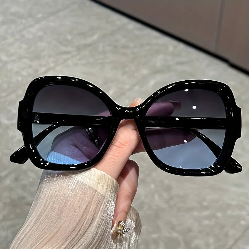 Oversized Oval Jelly Frame Sunglasses