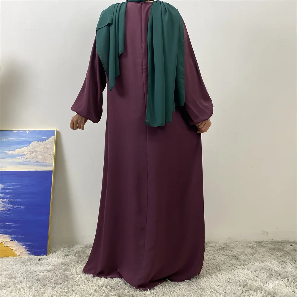 عباية بسحاب أمامي للمسلمات