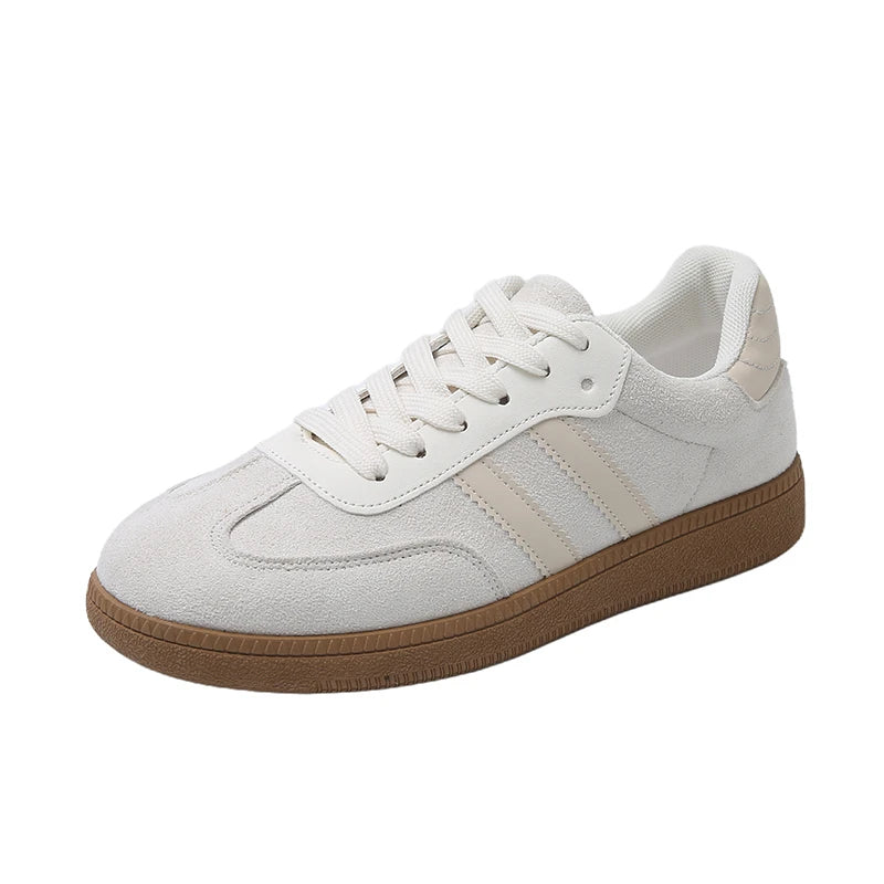 Casual Lace Up Flats Tennis  Walking Sneakers