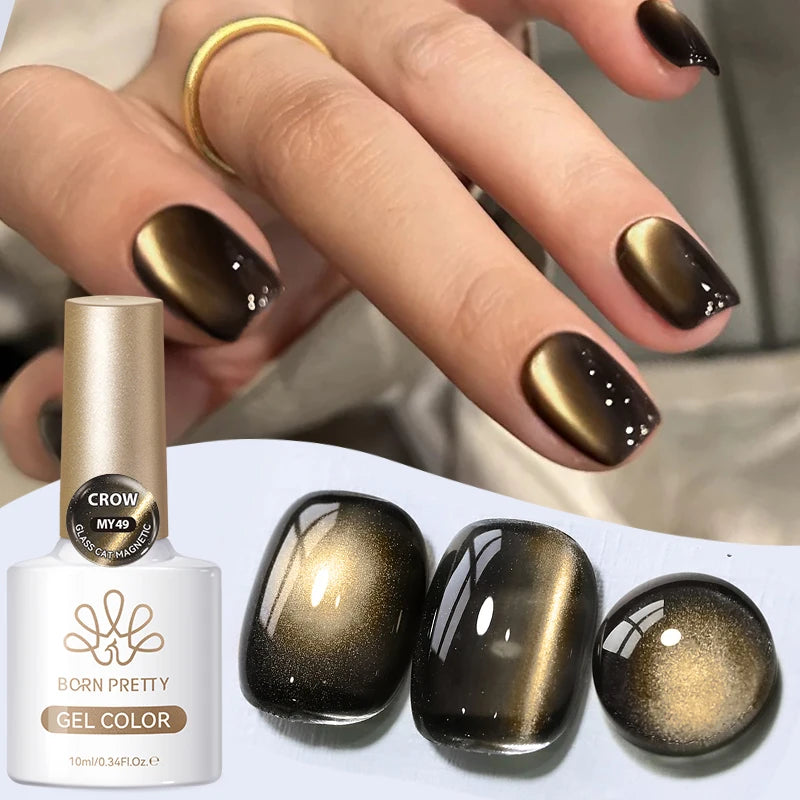 Dark Red Cat Magnetic Gel Nail Polish