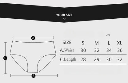 1PC Rainbow Striped Sports Seamless Underwear Mid Waist Letter Belt Breathable Panties
