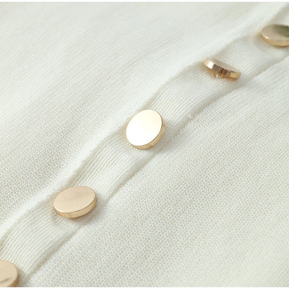 Sleeveless O Neck Button Dress