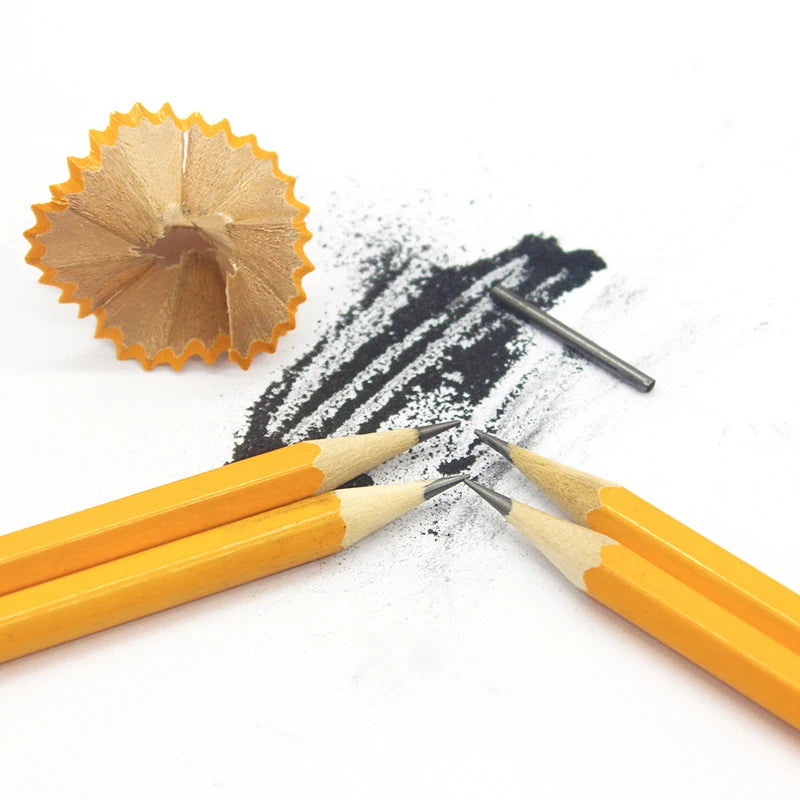 50/30/10 Pcs Yellow Bulk Wood Pencils with Erasers HB Pencil