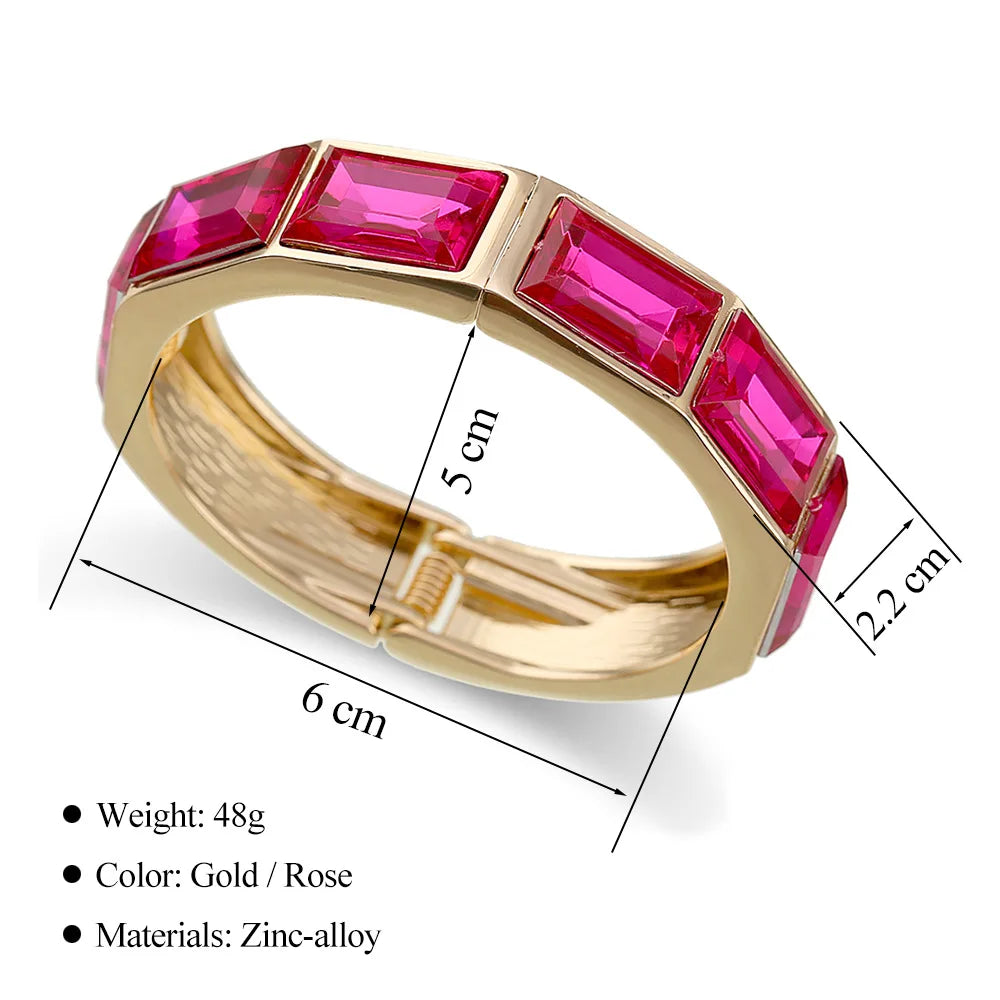 Hip Hop Drip Oil Cuff Geometric Bracelet