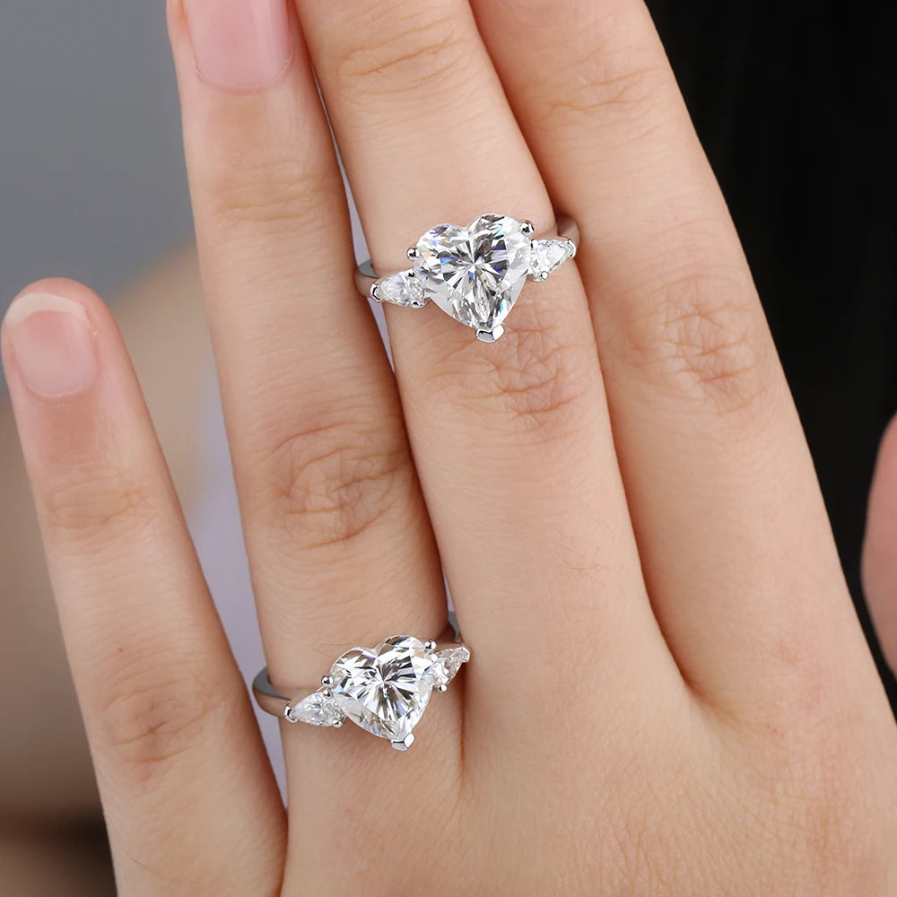 DANA 1-4Carat Heart Shape Moissanite Ring