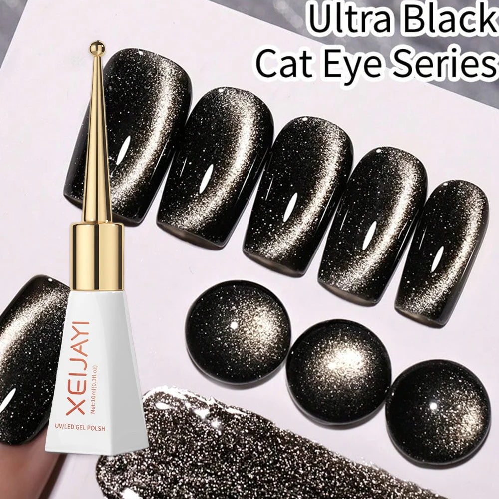 10ml/Bottle Ruby Red Cat Eye Gel Nail Polish Wine Red Cherry Dopamine Glitter Nail Gel