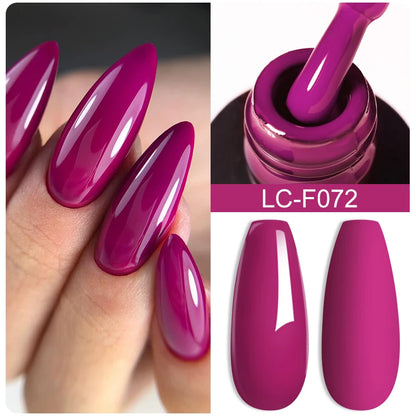 Pink Glitter Nail Gel Polish