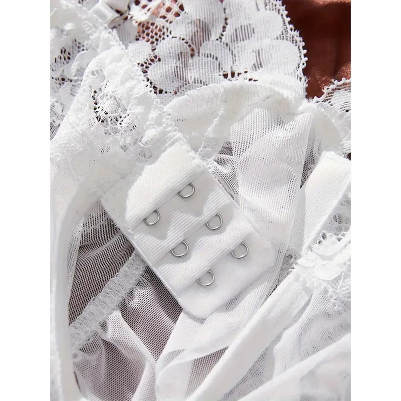 Sexy V-neck Bra Open Sleep Skirt Lingerie