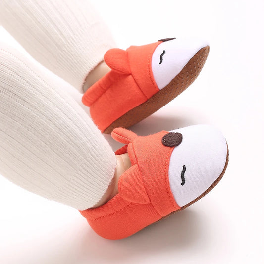 Cartoon Animal Pattern Newborn Baby Shoes