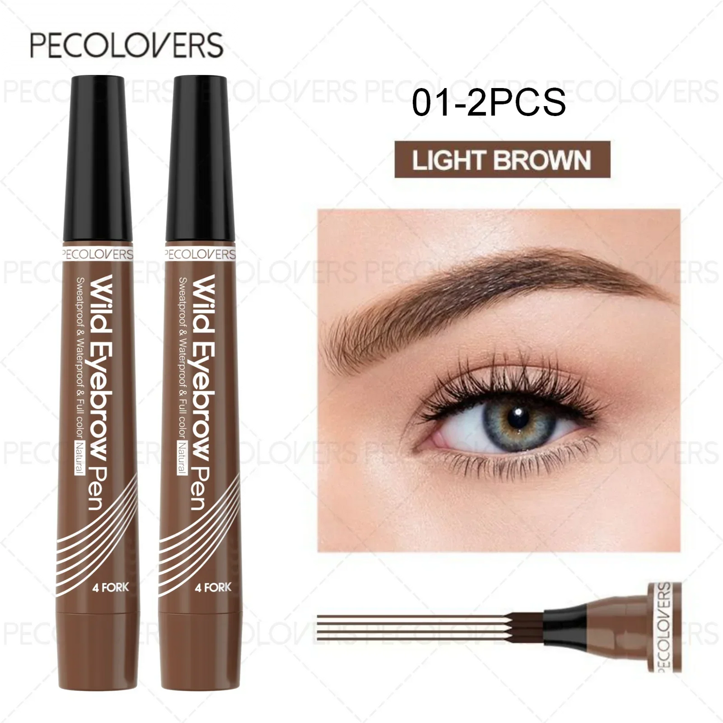 Waterproof Liquid Black Eyebrow Makeup Pencil