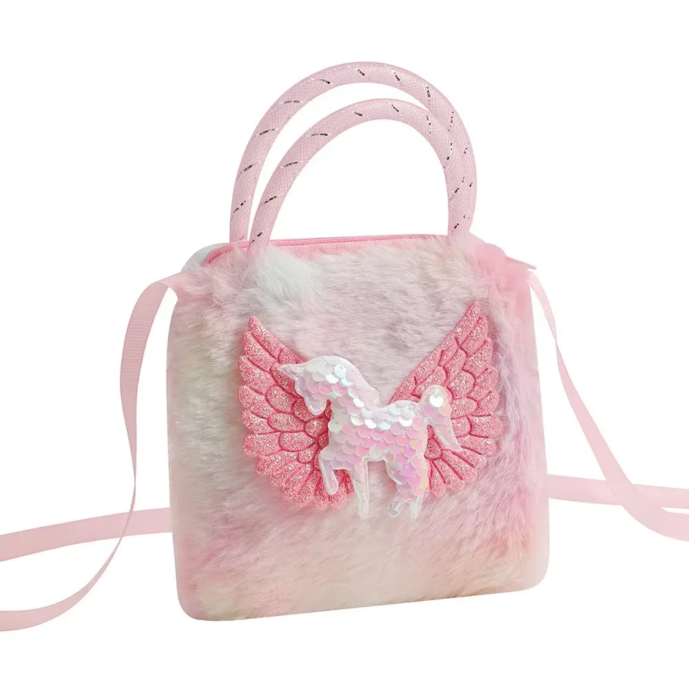 Sweet Unicorn Handbags Cute Kid Crossbody Shoulder Bag